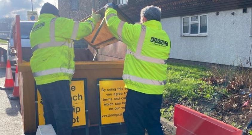 Barnet Council’s free community skips service